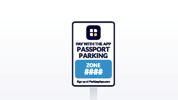 Passport Parking Sign