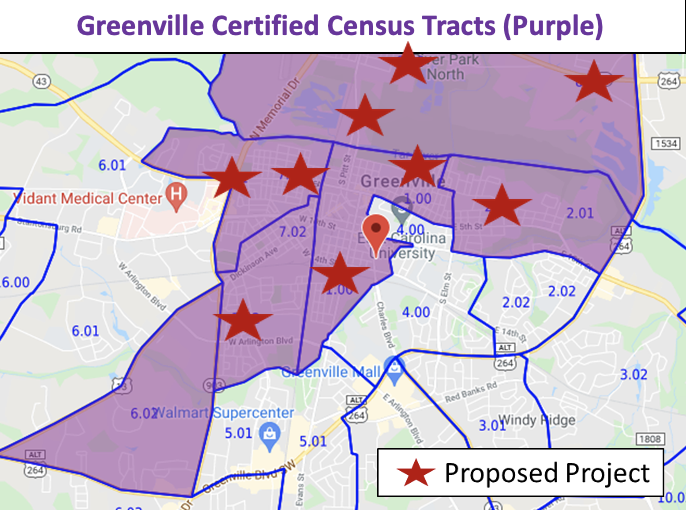 Qualified Census Tracts on a Map