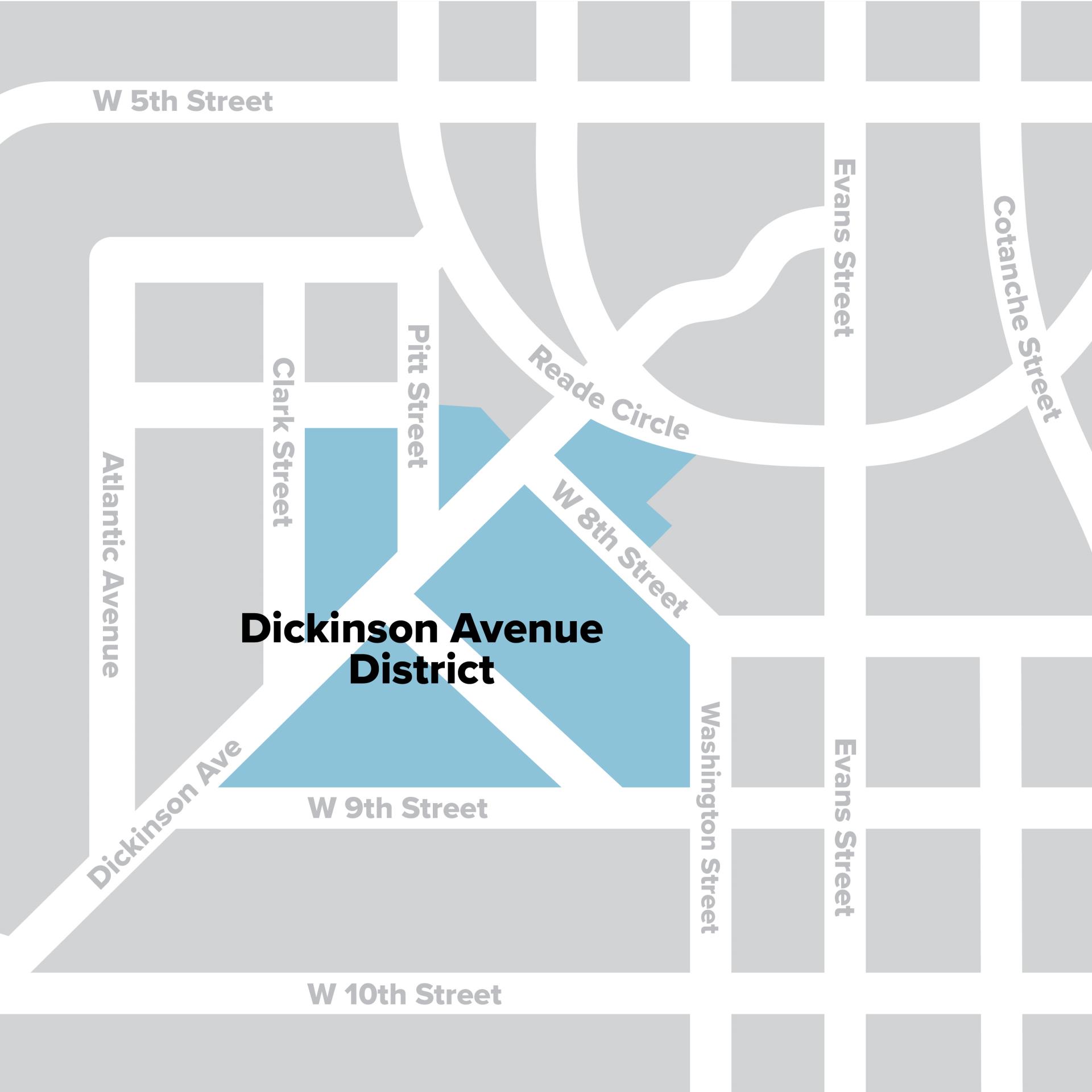 2022 Social District Map (Dickinson)