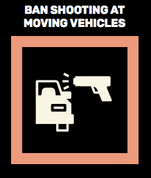 Shooting at moving vehicles