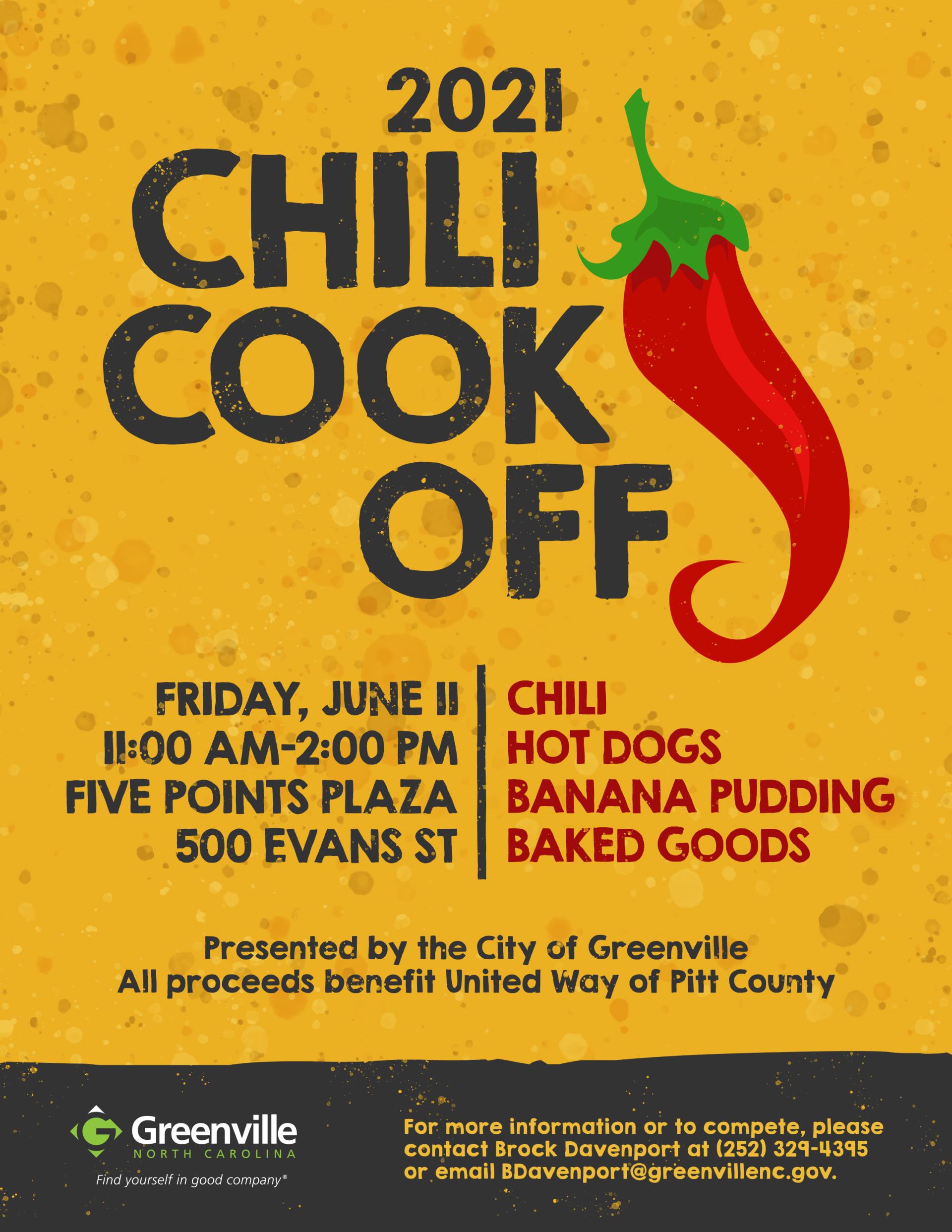 2021 Chili Cook-Off Flyer