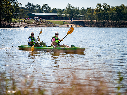 kayakers at Wildwood Park