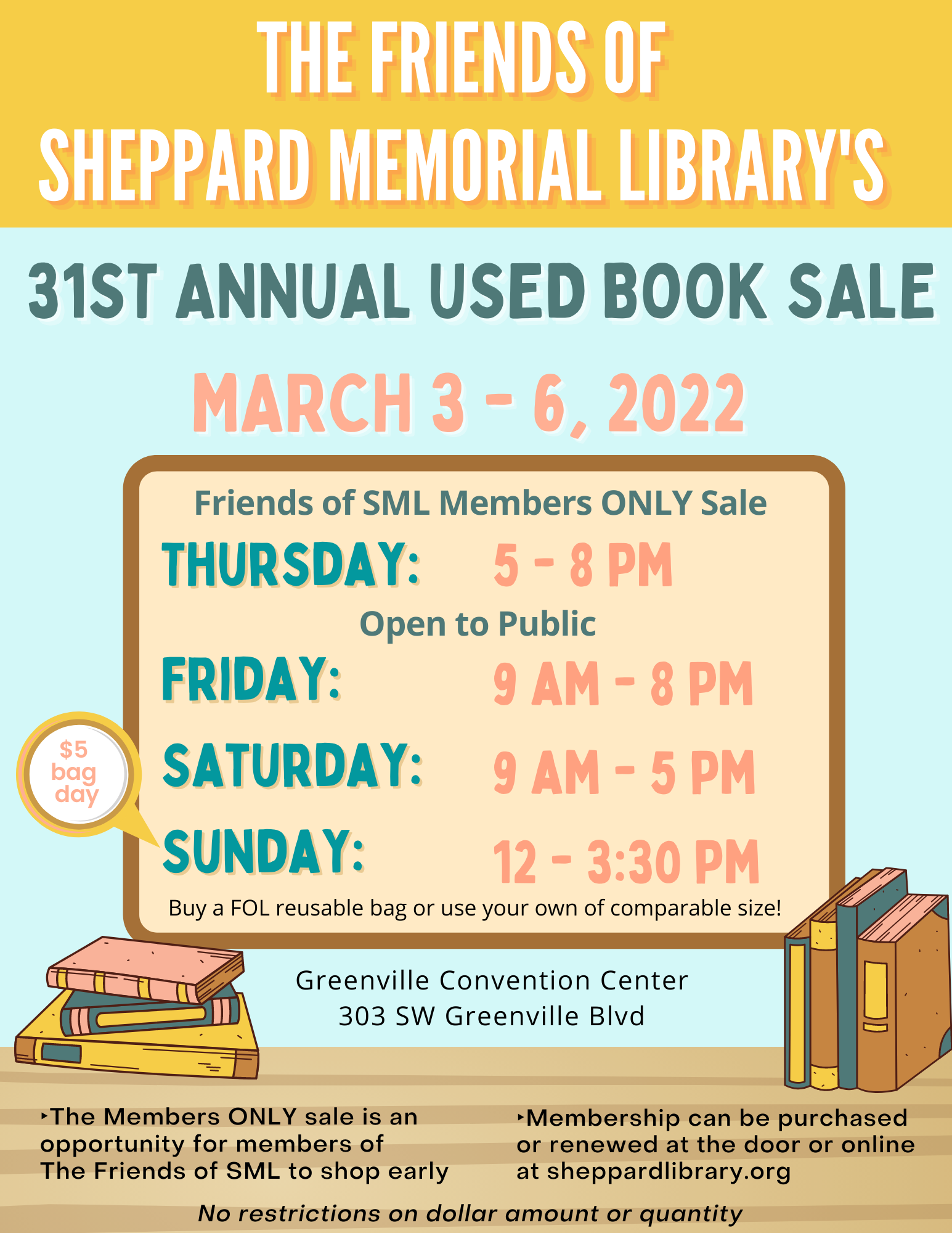 31ST Annual Used Book Sale Flyer