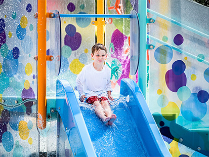 Child on slide