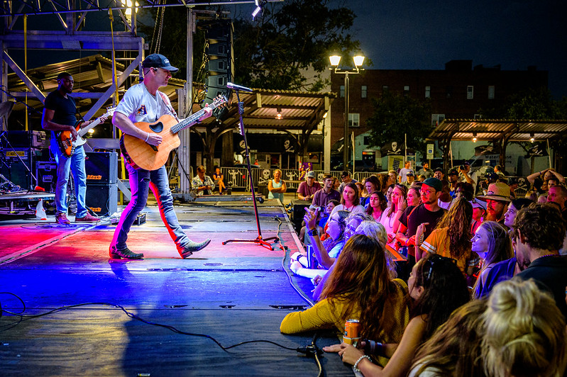 Craig Campbell performing on stage