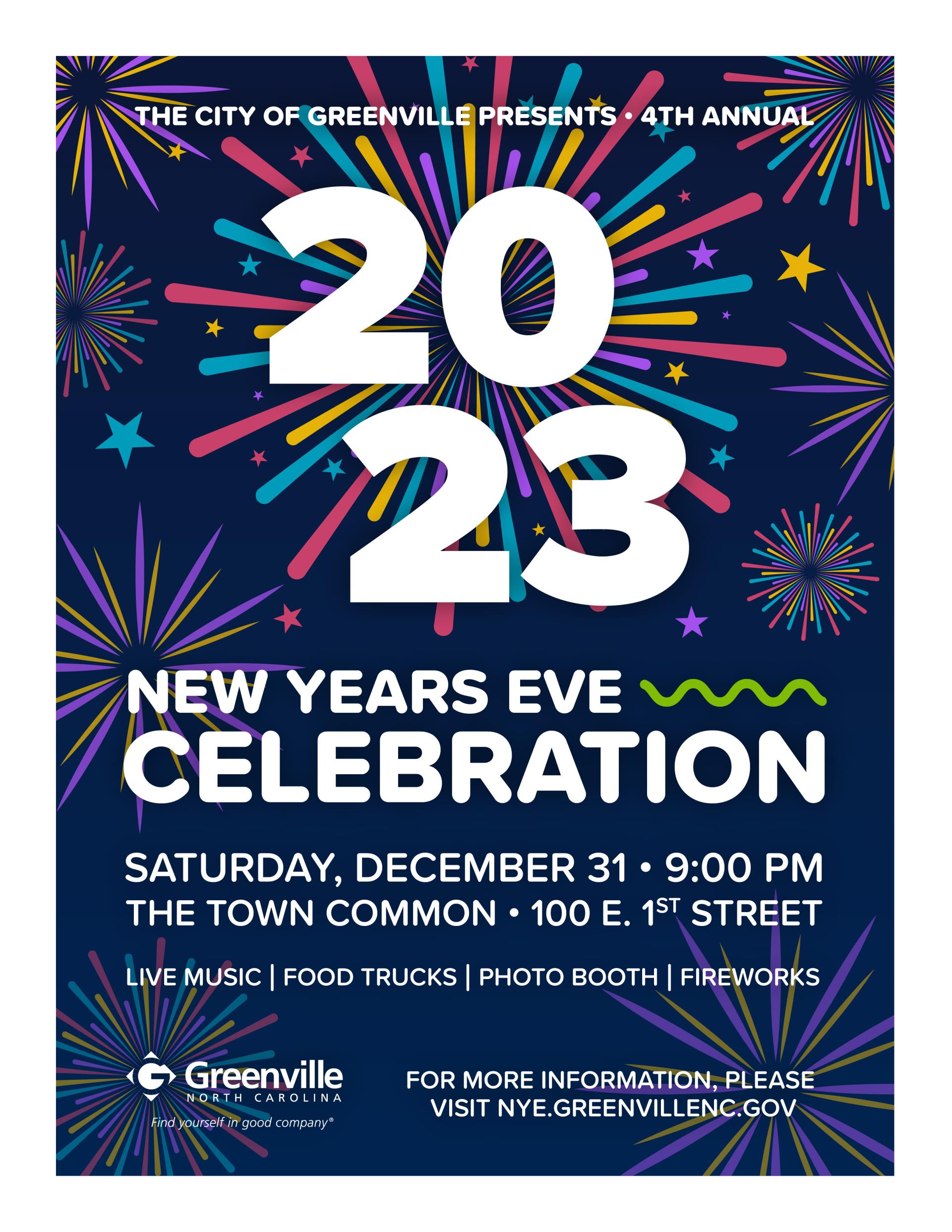 2022 NYE Celebration Flyer