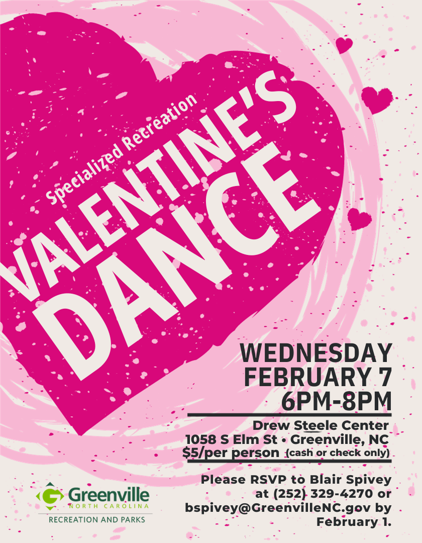 2024 Special Populations Valentines Dance flyer