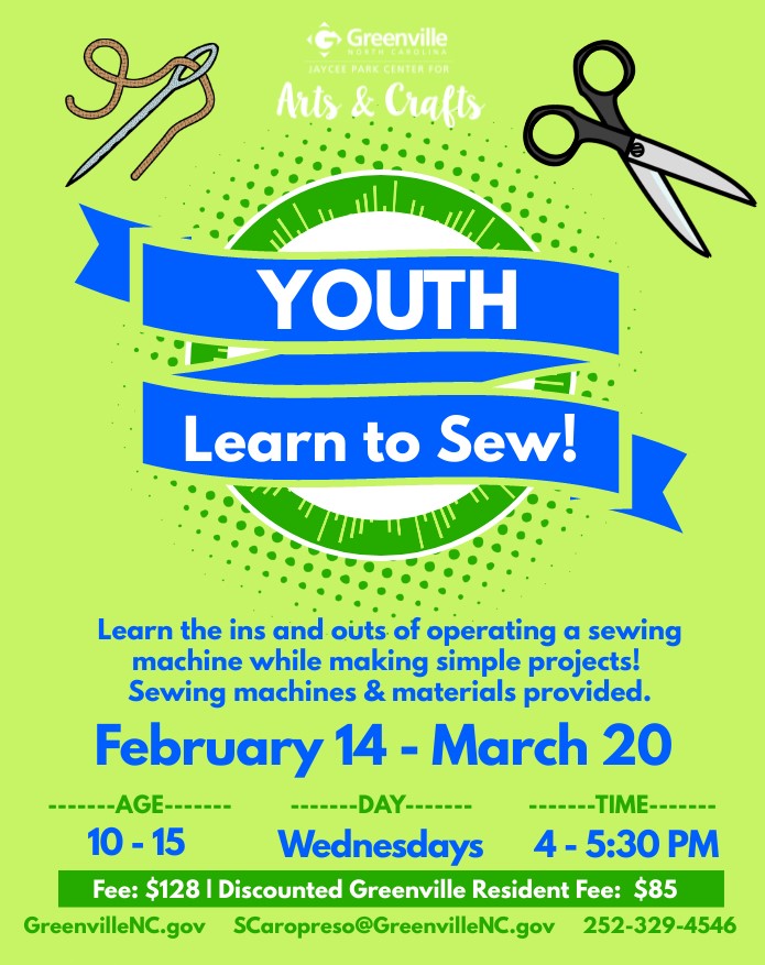 Youth Sewing - Feb. 2024 flyer