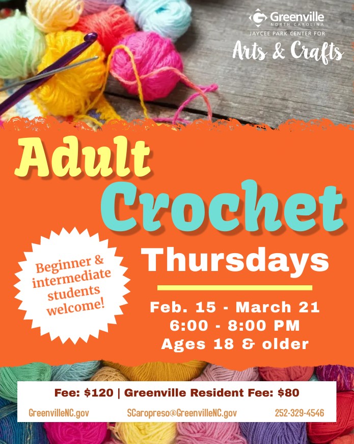 Adult Crochet - Feb. 2024 flyer