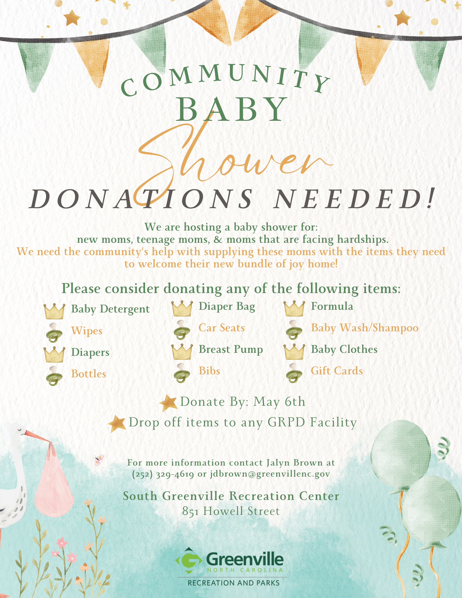 2024 Community Baby Shower Donations