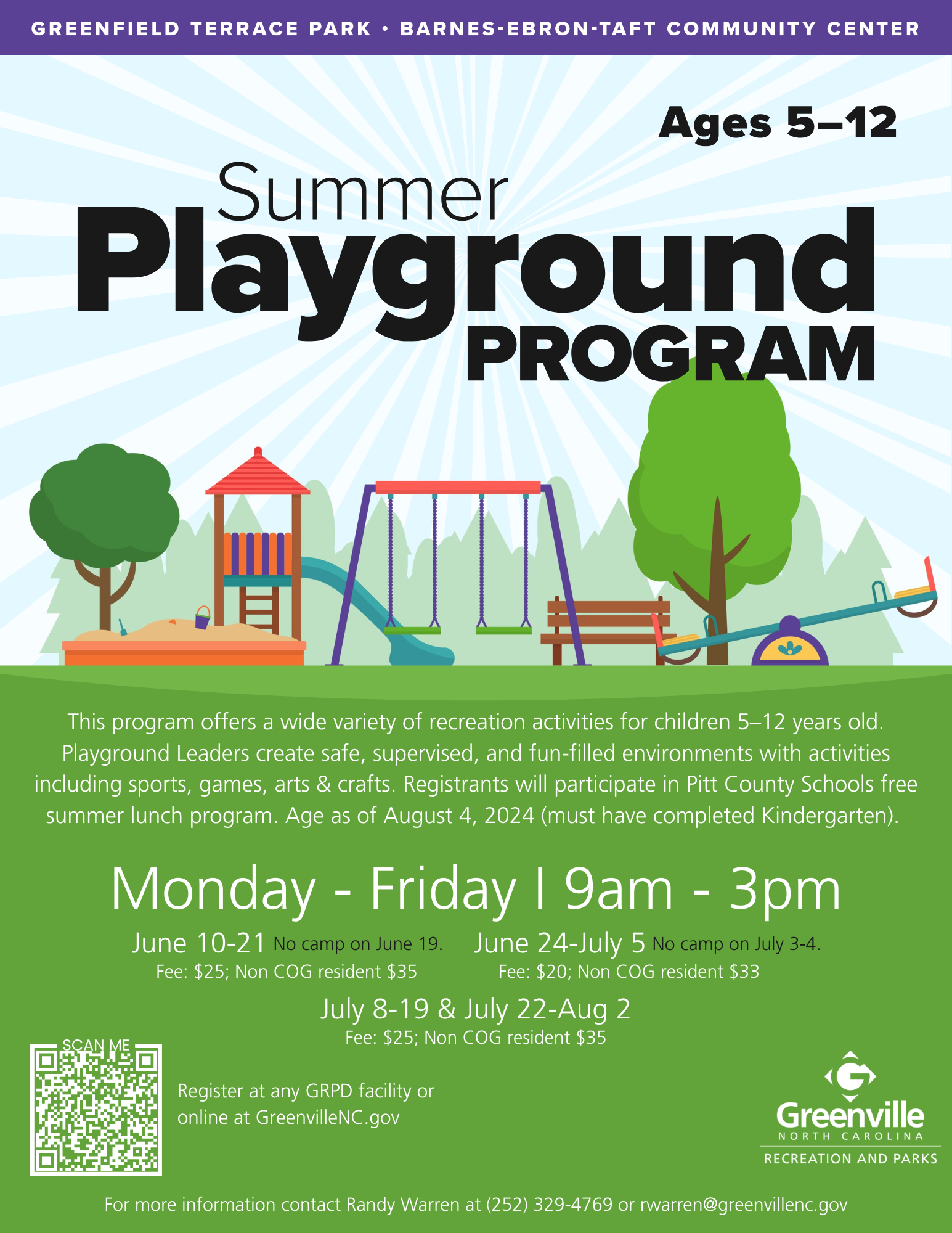 2024 Playground Program Camp