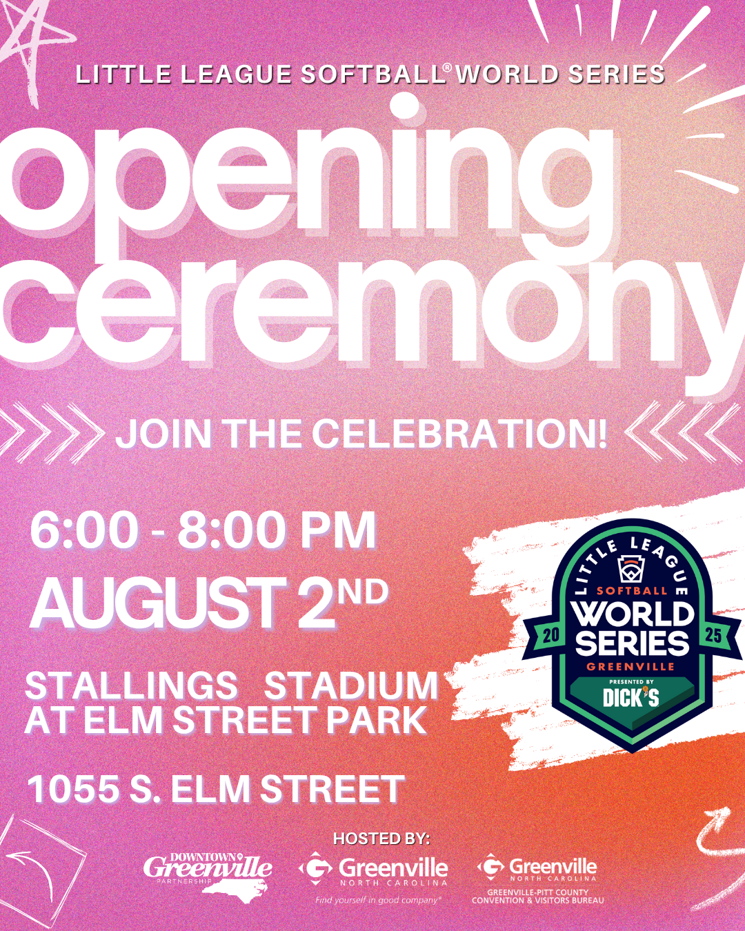 Softball World Series Opening Ceremonies flyer