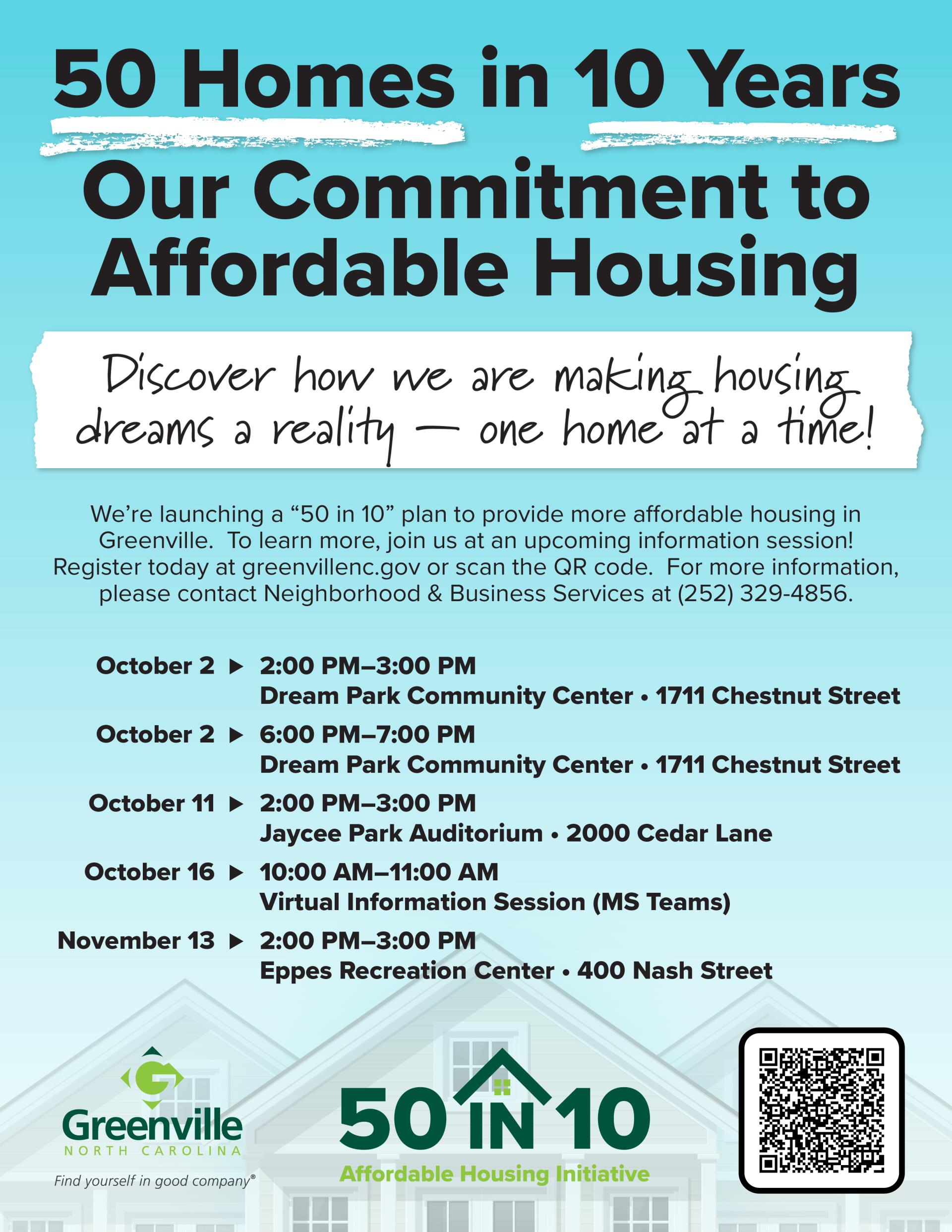 2025 50N10 Information Session Flyer