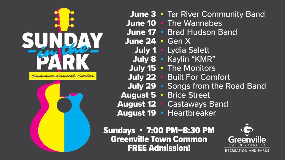 Sunday in the Park Schedule