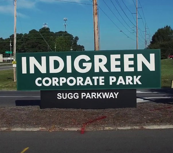 Indigreen Park Sign