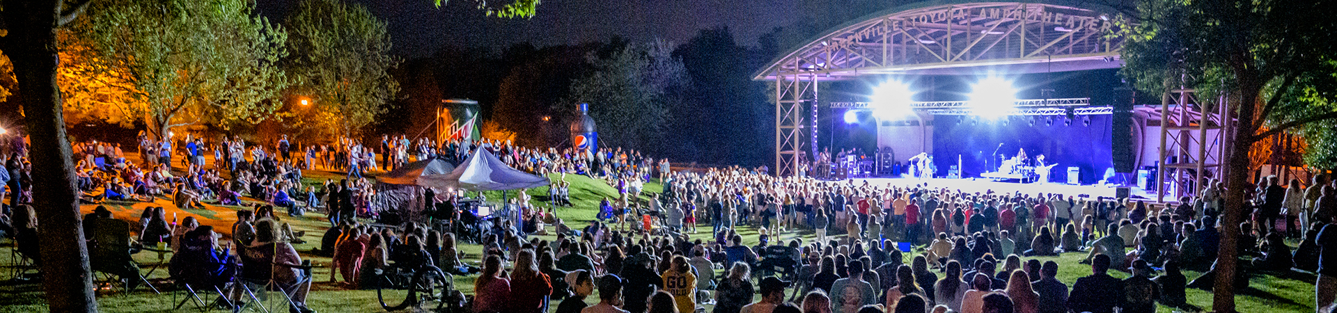 night concert at the Town Common