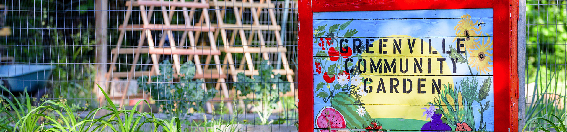 Community Garden sign